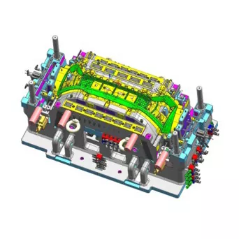 Automobilių priekinio buferio kėbulo įpurškimo forma