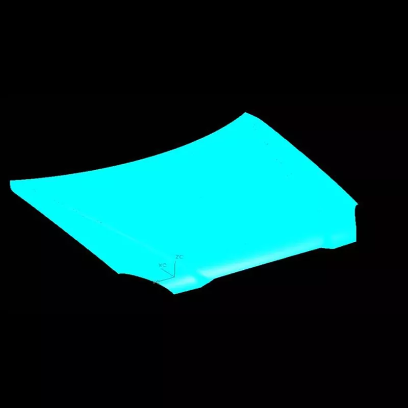 Automobilio gaubto išorinės plokštės štampavimo štampas