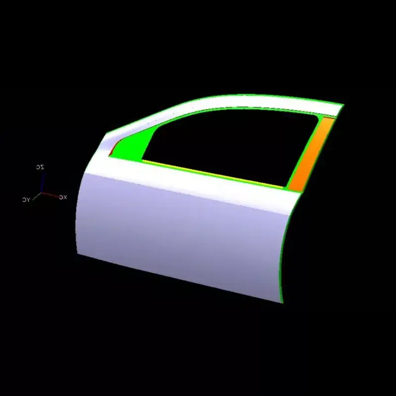 Automobilių kairiųjų priekinių durų išorinio skydo štampavimo štampas