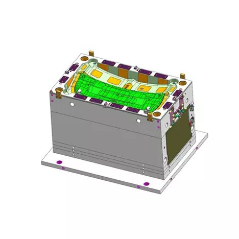 Automobilių galinio bagažinės dangčio apdailos plokštės įpurškimo forma