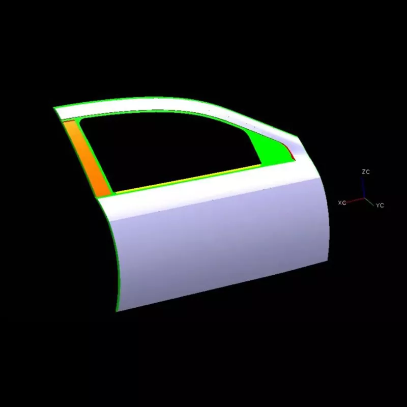 Automobilių dešiniųjų priekinių durų išorinės plokštės štampavimo štampas