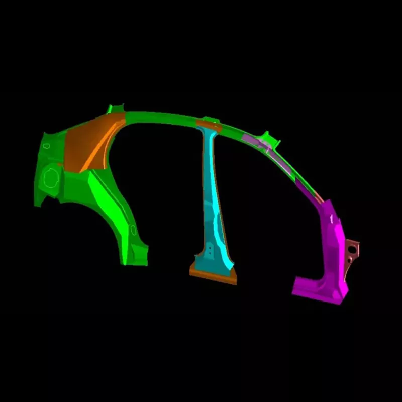 Automobilių šoninio skydo vidinio mazgo štampavimo štampai