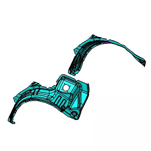 Automobilių ratų arkos ratų dangtelio įpurškimo forma